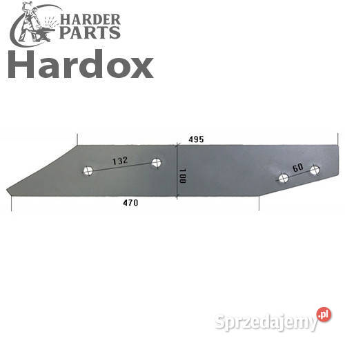 Płoza długa HARDOX 27991105P WP210 Y do pługa Suwałki