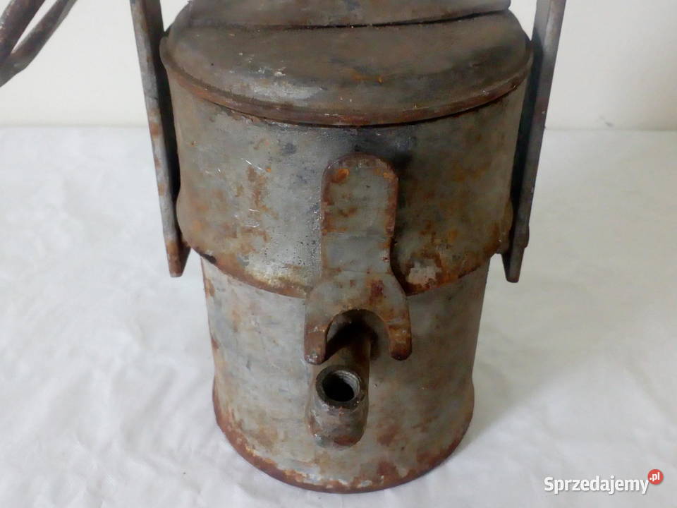 Górnicza stara lampa karbidowa