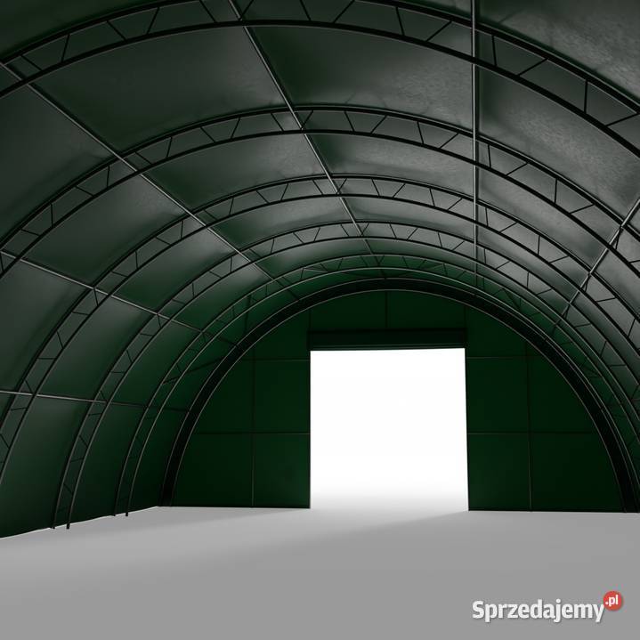 Hala namiotowa łukowa wzmocniona 122x24m PVC
