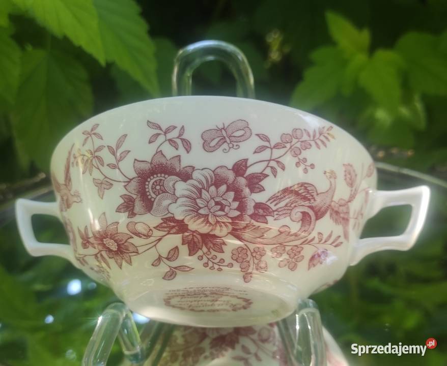 Bulionówki Ridgway Porcelana i szkło łódzkie Pabianice
