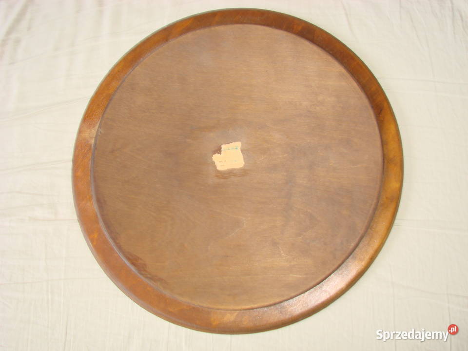 drewniany talerz dekoracyjny PRL 39 Pruszcz Gdański sprzedam