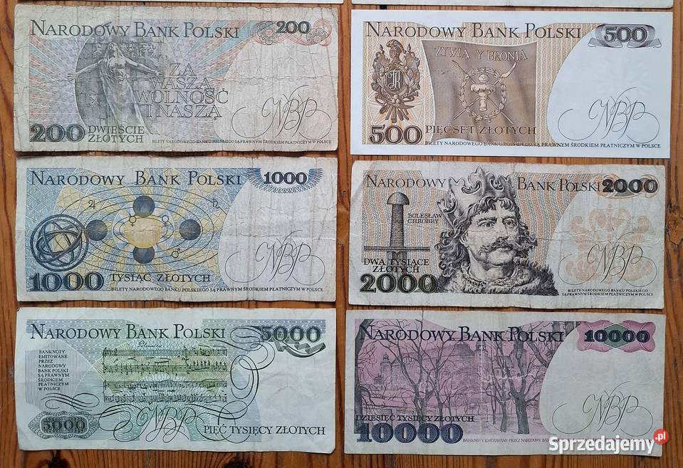 Zestaw Banknotów I PRL Antyki, Sztuka, Kolekcje Gliwice