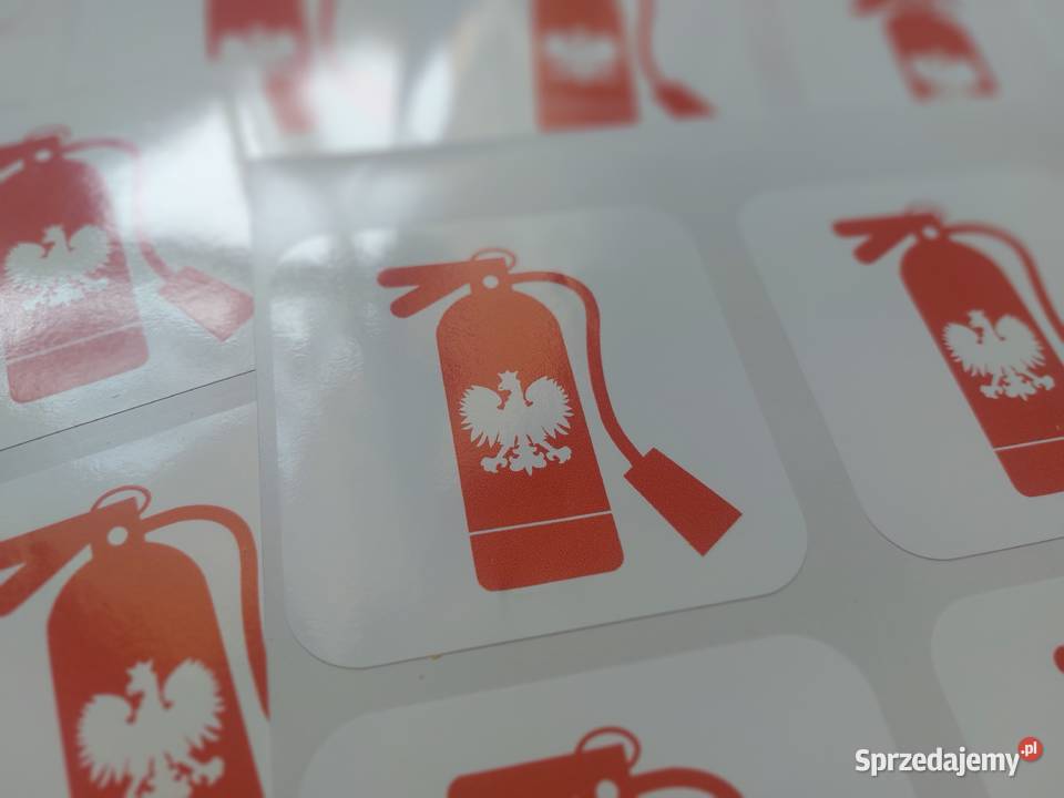 Polska Narodowa Gaśnica naklejki wlepki z Wyposażenie wnętrz Gliwice