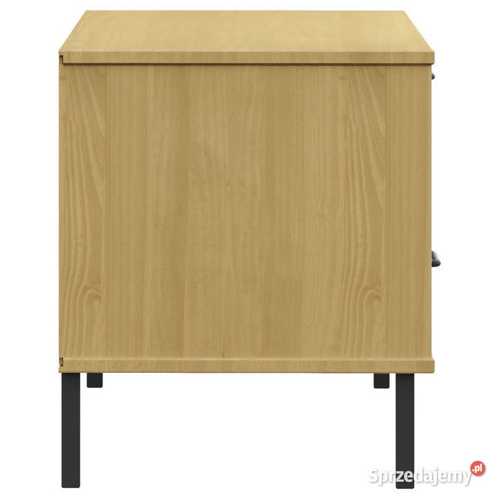 Szafka pod TV OSLO metalowe nóżki brązowa