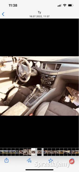 Peugeot 508 2015 r Kompletna deska z poduszkami
