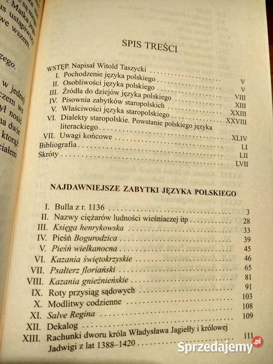 Najdawniejsze zabytki języka polskiego książka mazowieckie Warszawa