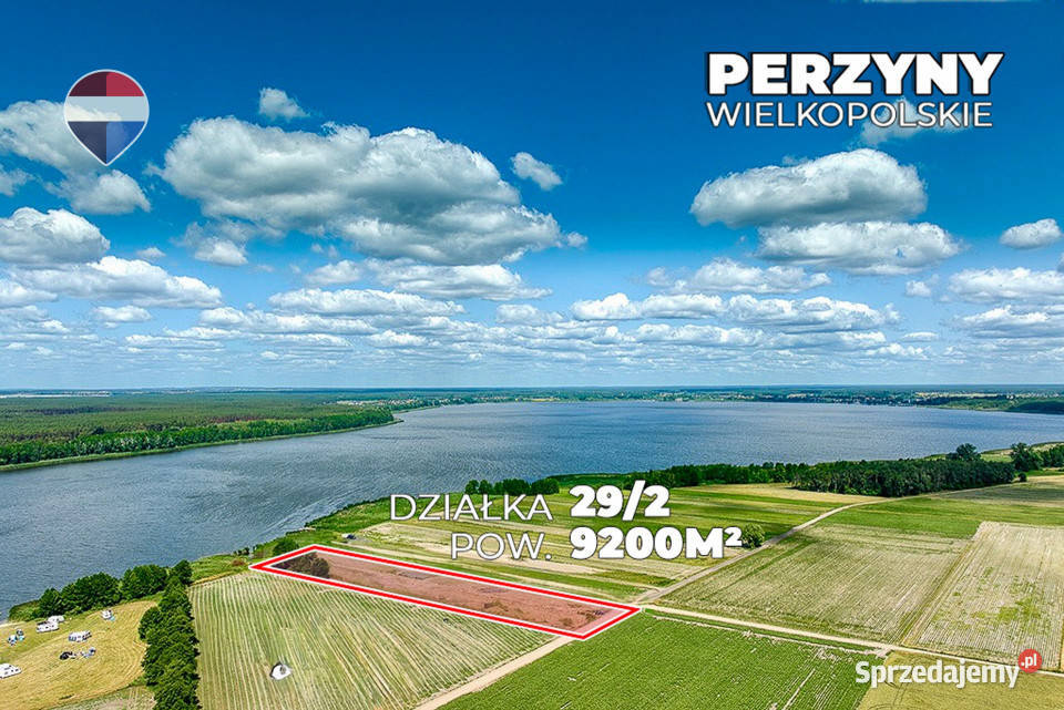 Działka inwestycyjna Jeziorem Zbąszyńskim rekreacyjna Sprzedaż Perzyny sprzedam