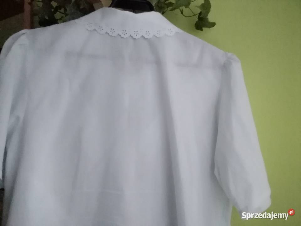 Bluzka damska z kołnierzykiem haftowana Łódź