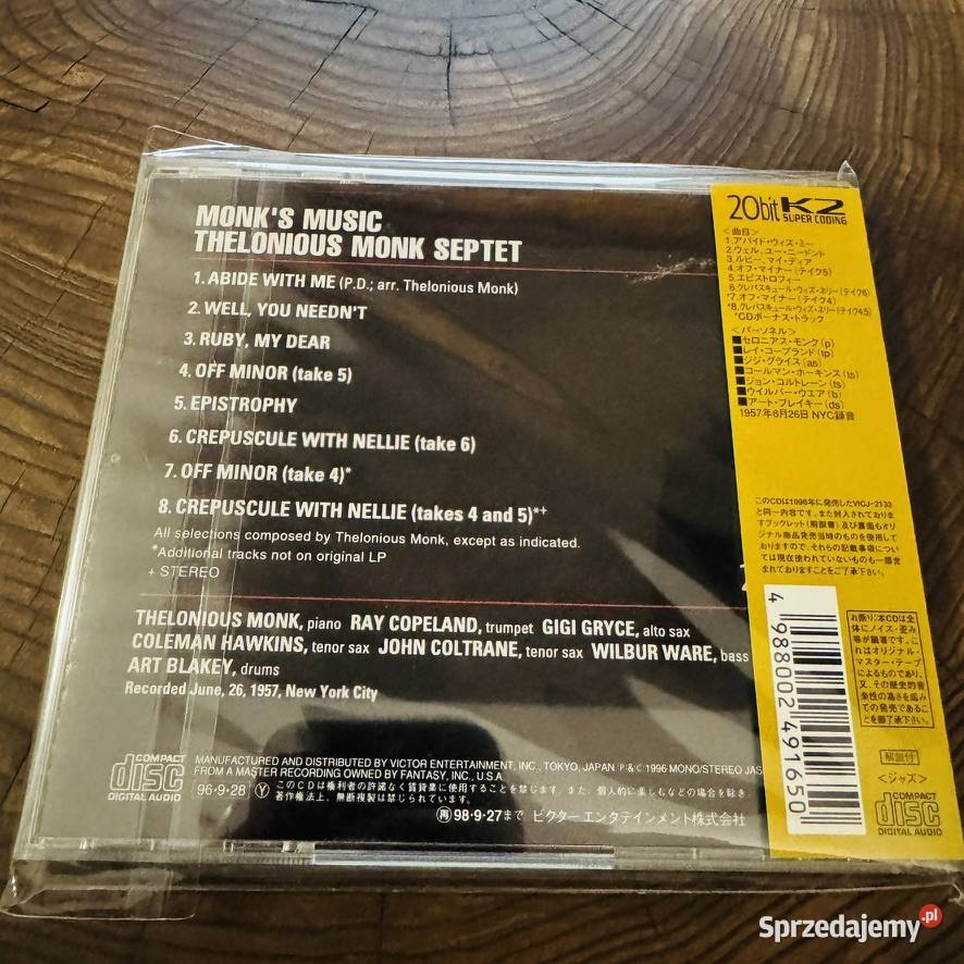 Thelonious Monk Monks Music NMEX Japan Obi CD Kraków