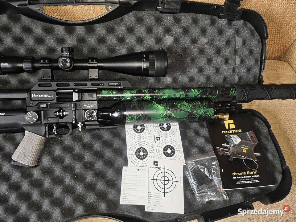 Wiatrówka PCP Reximex Throne Gen 2 kaliber 55 mm Bogdaniec sprzedam