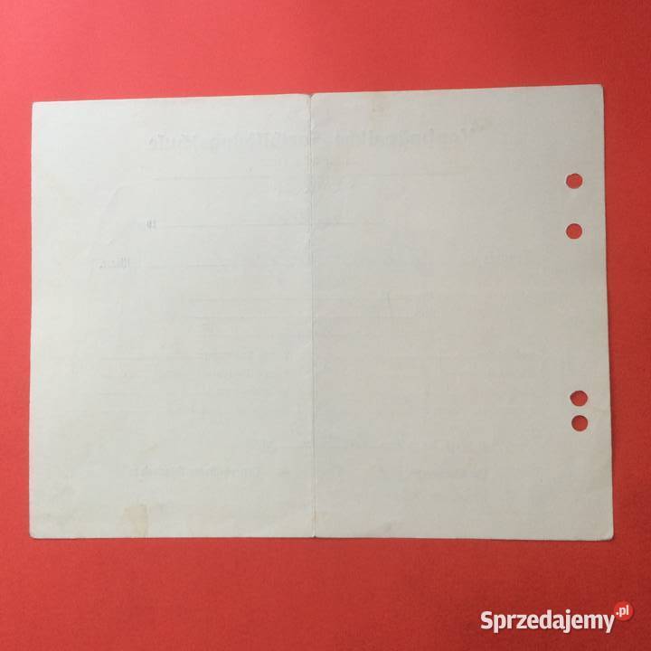 1817 NiemŚwiadectwo Komercyjnej Szk Białogard 4 zachodniopomorskie sprzedam