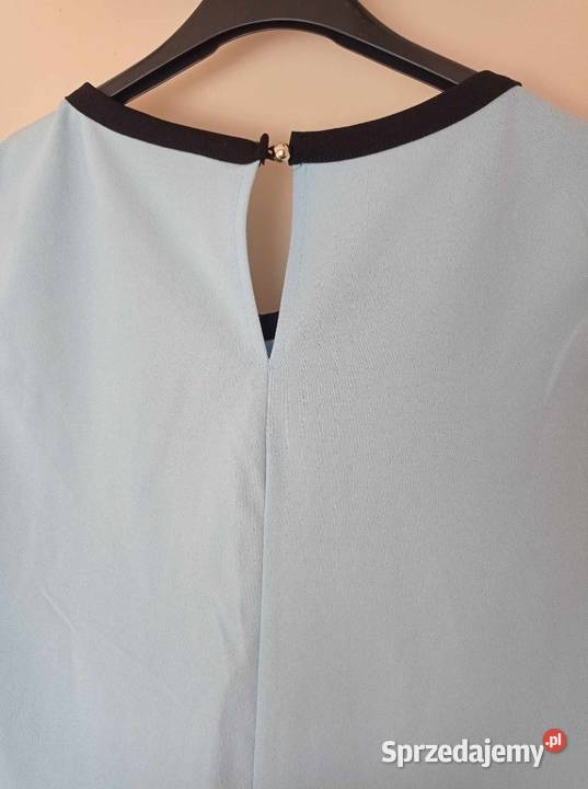 Błękitna bluzka bez rękawów Bluzki i koszule podlaskie Hajnówka