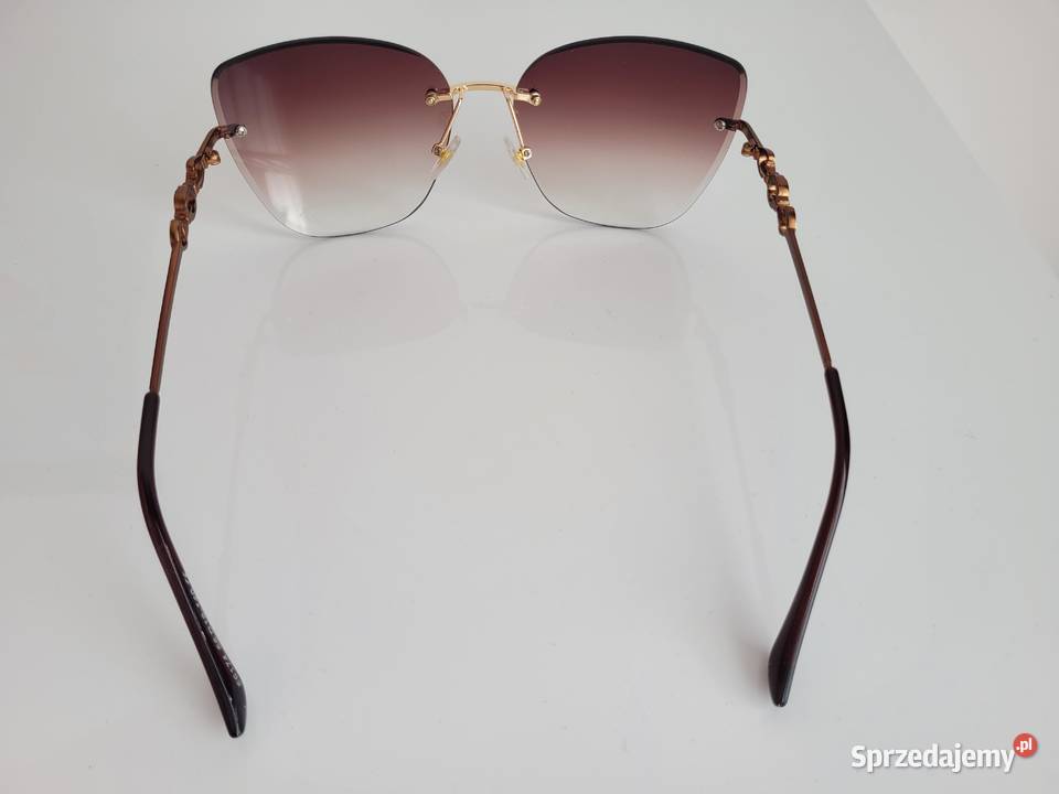 Brązowe okulary przeciwsłoneczne Liszki