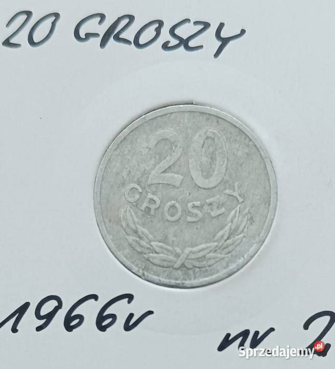 20 Groszy 1966 r 2 PRL Super Konin