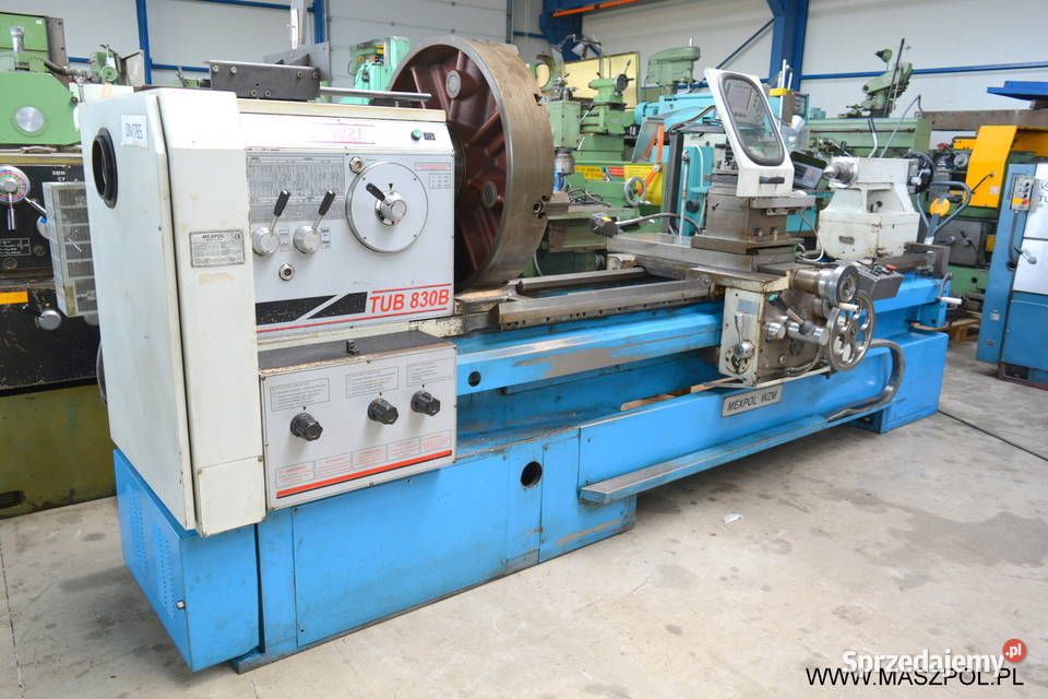 Tokarka uniwersalna TUB 830 B x 2000 rb 2008 Głowno