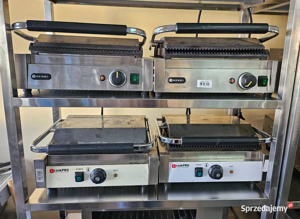 Kontakt grill ryflowany Hendi CookPro Lubin