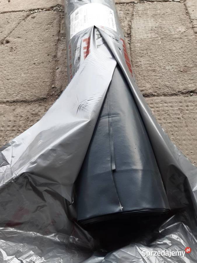 Folia budowlana czarna typ 03 szer 4m Łęczna
