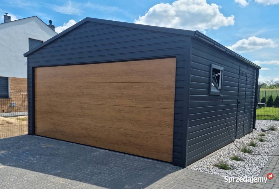 Garaż Blaszany Z Bramą Segmentową 4x6 Sprzedaż dolnośląskie