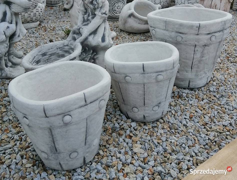 DONICA OGRODOWA BETONOWA beczka W135