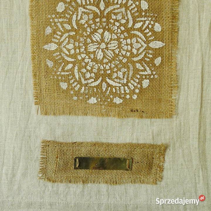Makata dekoracja ścienna z tkaniny i drewna Malbork sprzedam