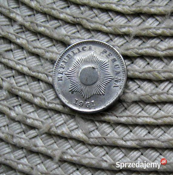 Peru 1 Centavo 1961r Antyki, Sztuka, Kolekcje wielkopolskie Kalisz