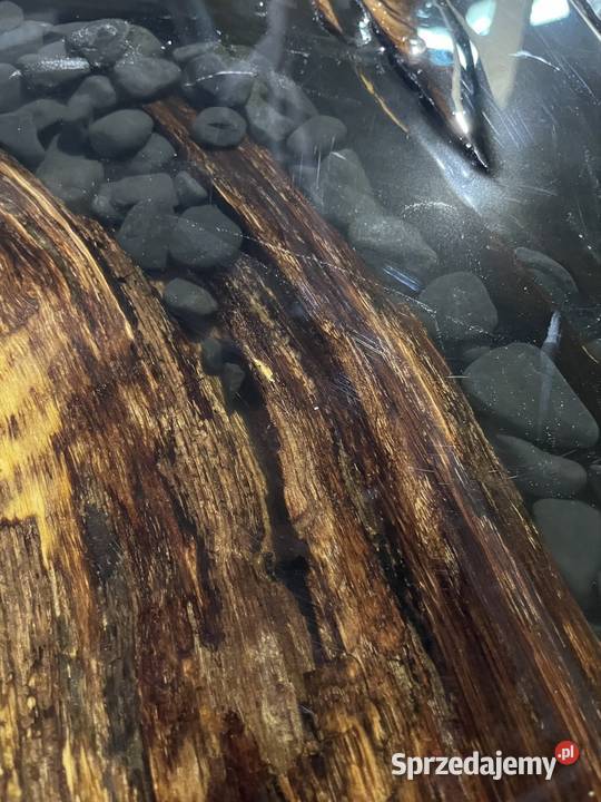 Stół monolit jesion 200 x 104 z żywicą Przysucha