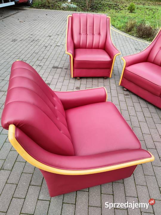 komplet wypoczynkowy 3 1 1 1 skóra 100 Ełk