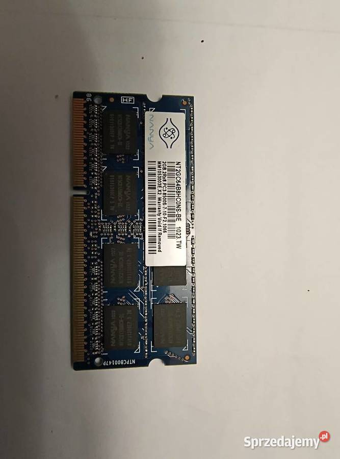 ORG PAMIĘĆ RAM DDR3 2GB PC310600S 100OK śląskie Katowice
