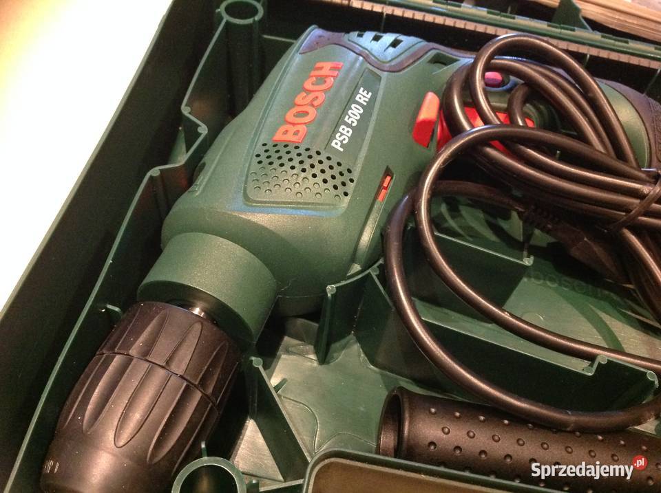 Wiertarka Udarowa BOSCH PSB 500 RE Walizka Nowa lubuskie Nowa Sól