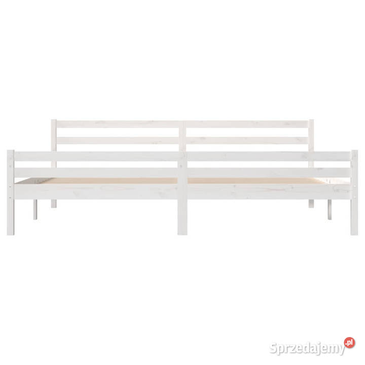 Rama łóżka biała lite drewno 180x200 WM814835 205cm Warszawa
