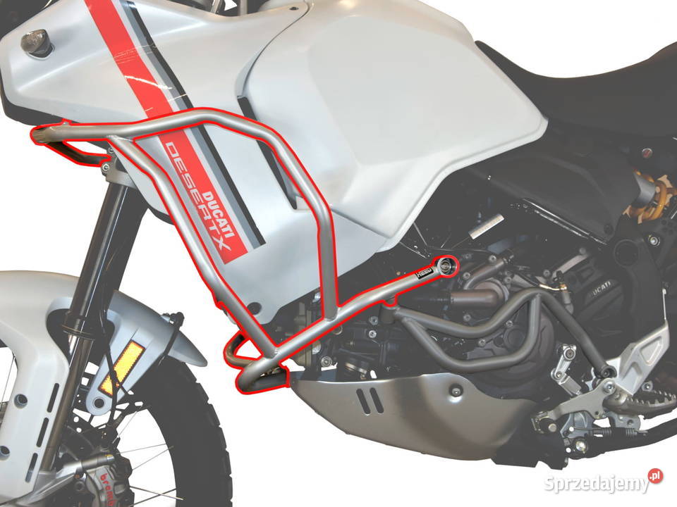 Gmole górne HEED do Ducati DesertX srebrne Częstochowa sprzedam