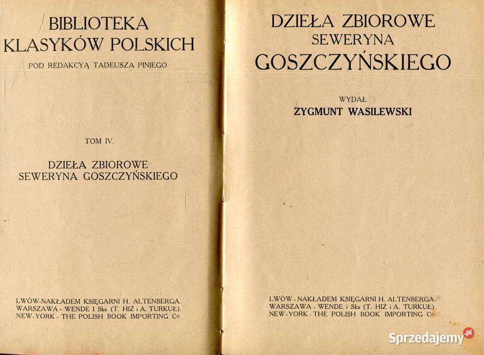 Dzieła zbiorowe Seweryna Goszczyńskiego TIV
