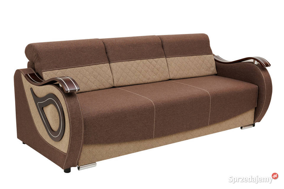 Kanapa Tapicerowana Brązowa z Bokami KAROL 2 podkarpackie Tarnobrzeg