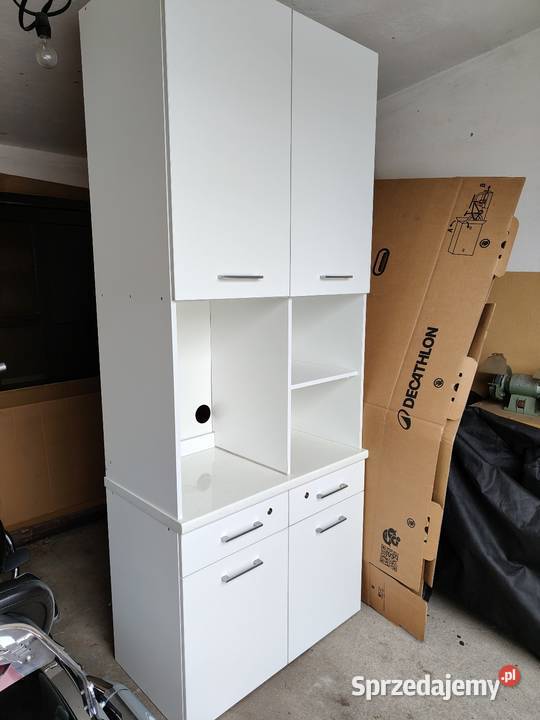 Biała szafa regał kuchenna biurowa Gniezno