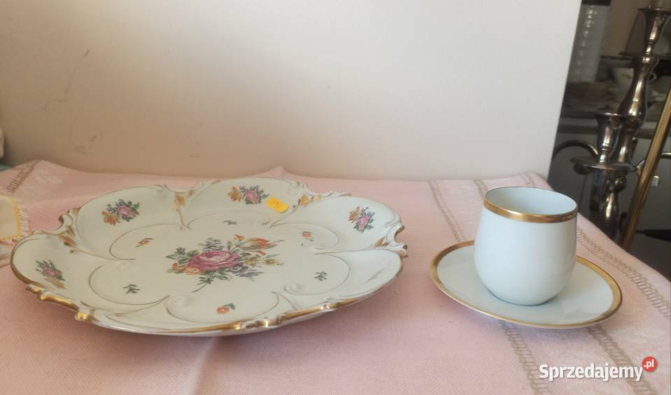 Patera z różą i tulipanem Ilmenau Made in Gdańsk