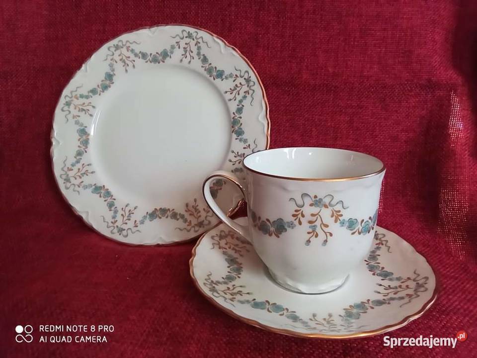 Filiżanka z talerzykiem deserowym pomorskie Gdańsk