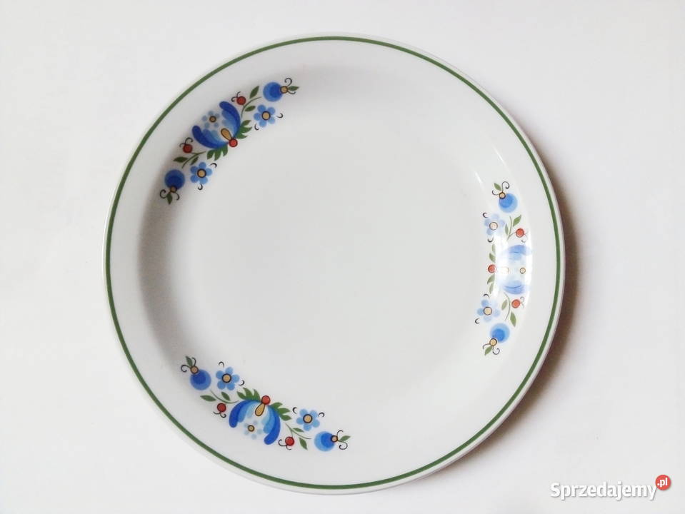 Lubiana vintage PRL wzór kaszubski talerze Talerze i talerzyki Częstochowa sprzedam
