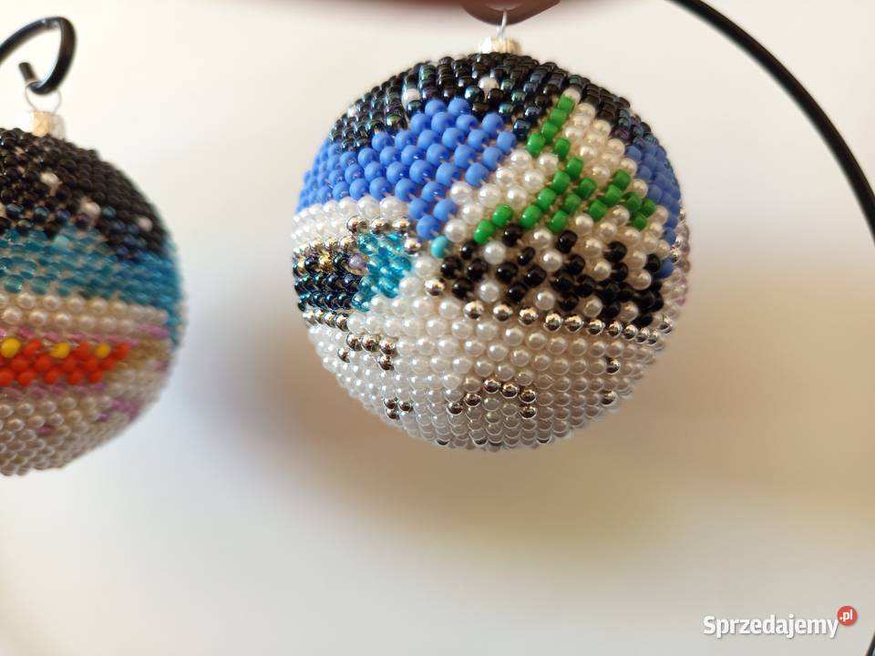 Bombka z koralików rękodzieło ozdoba prezent Garbów