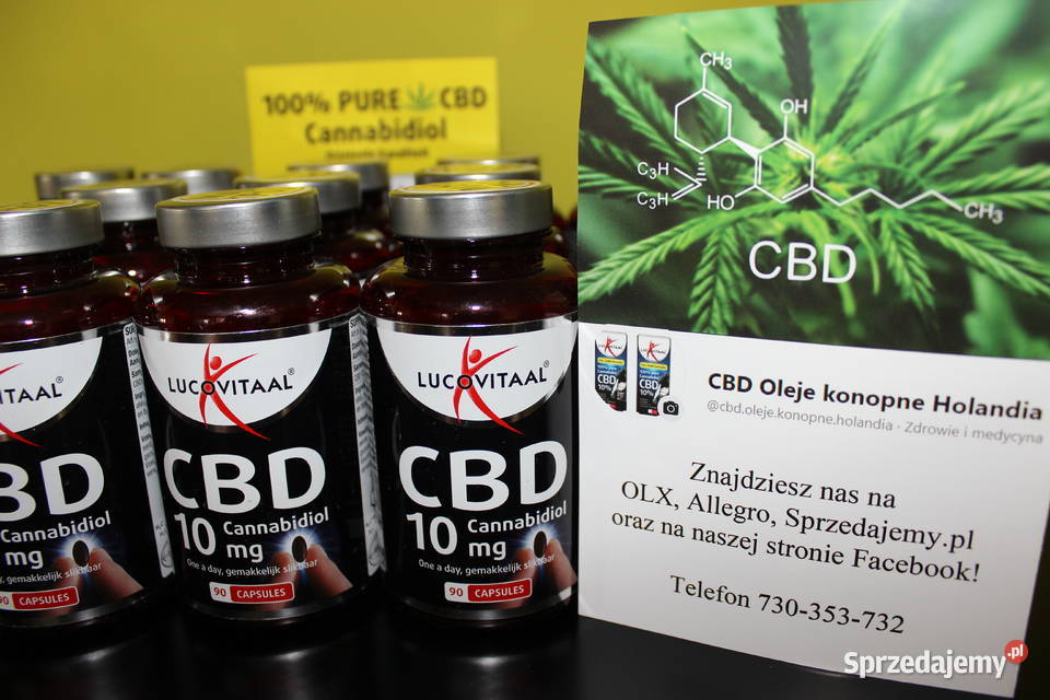 Olej konopny w kapsułkach CBD 10mg Lucovitaal Zdrowie i Uroda Łódź