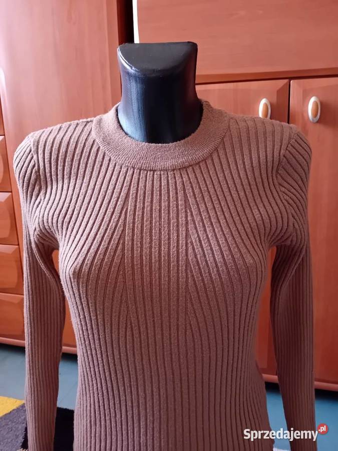 Bluzka sweterkowa z długim rękawem z dekoltem Bluzki i koszule mazowieckie Warszawa