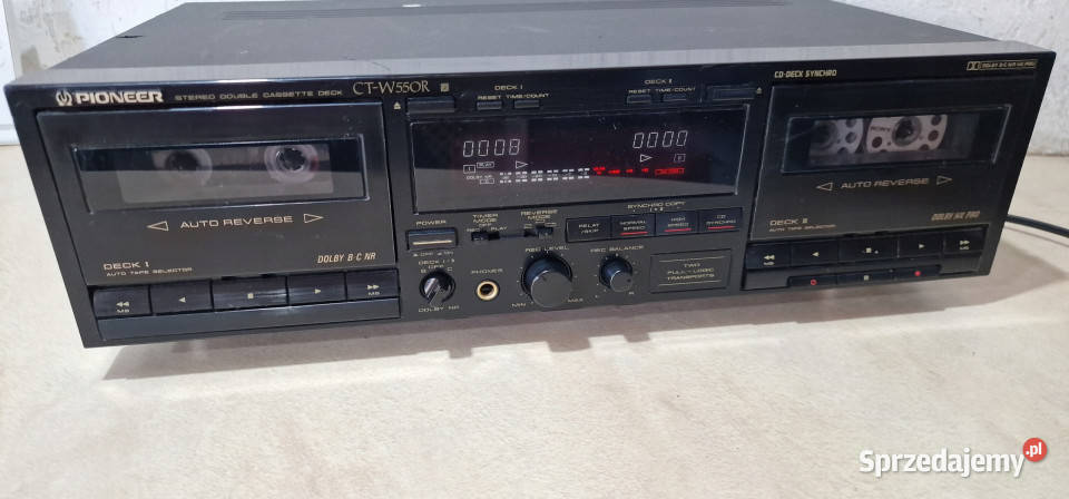 Magnetofon Pioneer CTW550R CT W550 R casette Magnetofony Międzychód