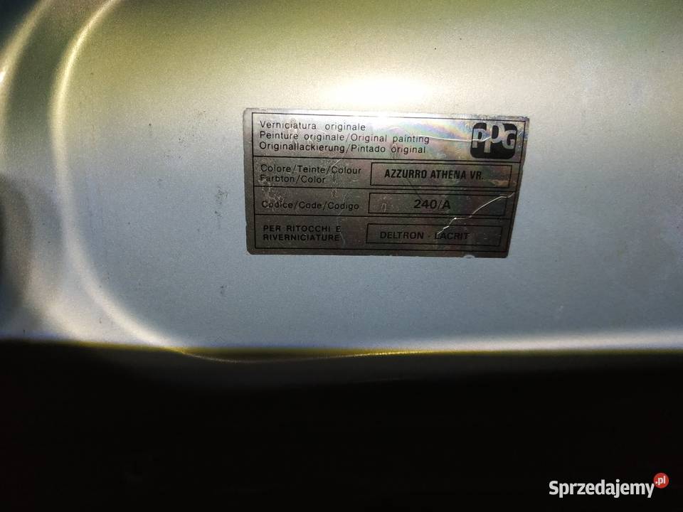 tylna klapa Fiat Seicento kolor 240A Warszawa