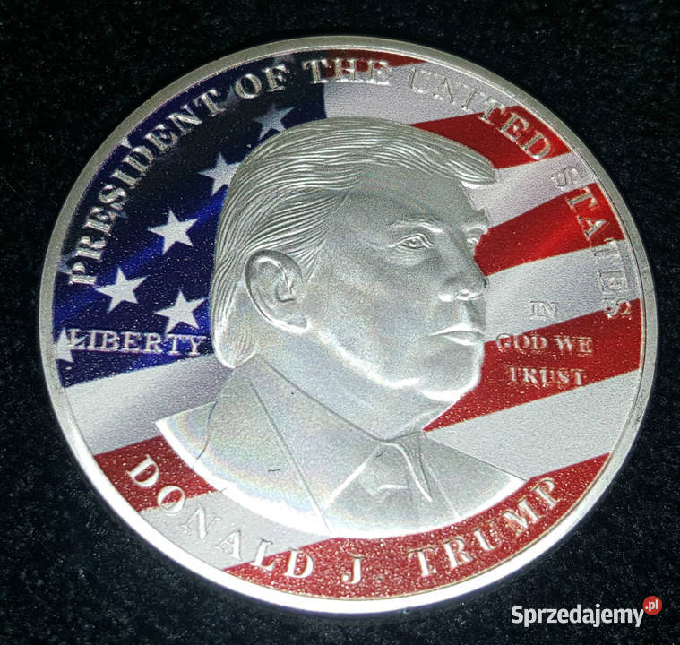 medal moneta upamiętniająca Trumpa mazowieckie Warszawa