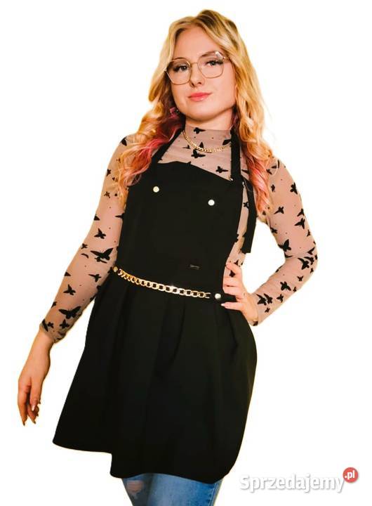 ZŁOTY ŁAŃCUSZEK FARTUCH FRYZJERSKI KOSMETYCZNY Wyposażenie salonów Gdańsk