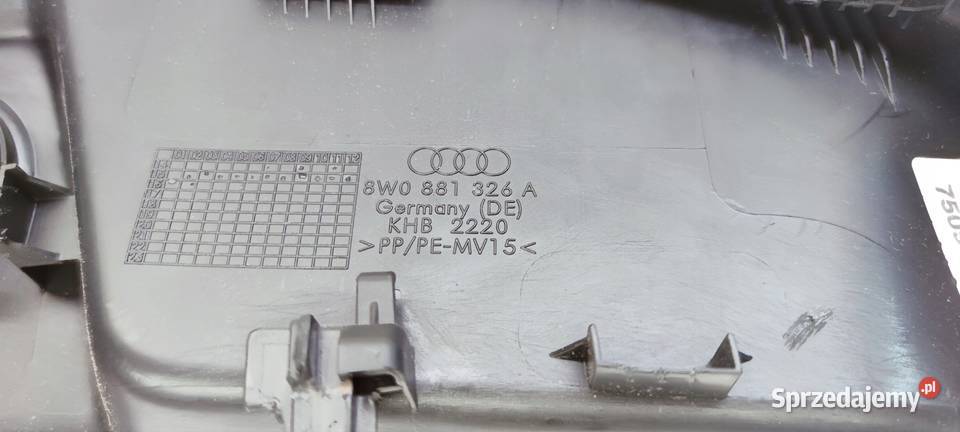 OSŁONA ZAŚLEPKA FOTELA PRAWA AUDI A4 B9 Części samochodowe Przystajń