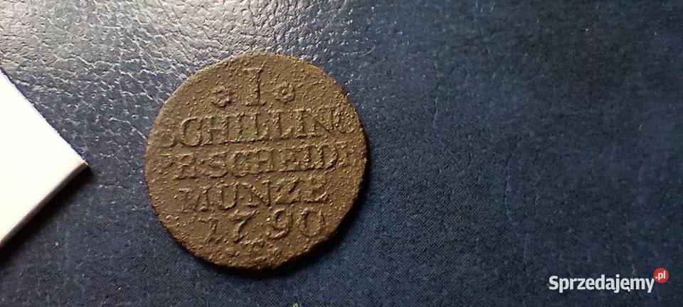 Stare monety 1 szyling 1790 Niemcy Lesko