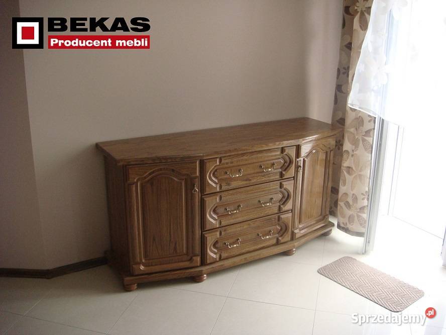 Komoda 160 Stylizowana Orzech Ciemny BEKAS Meble mazowieckie