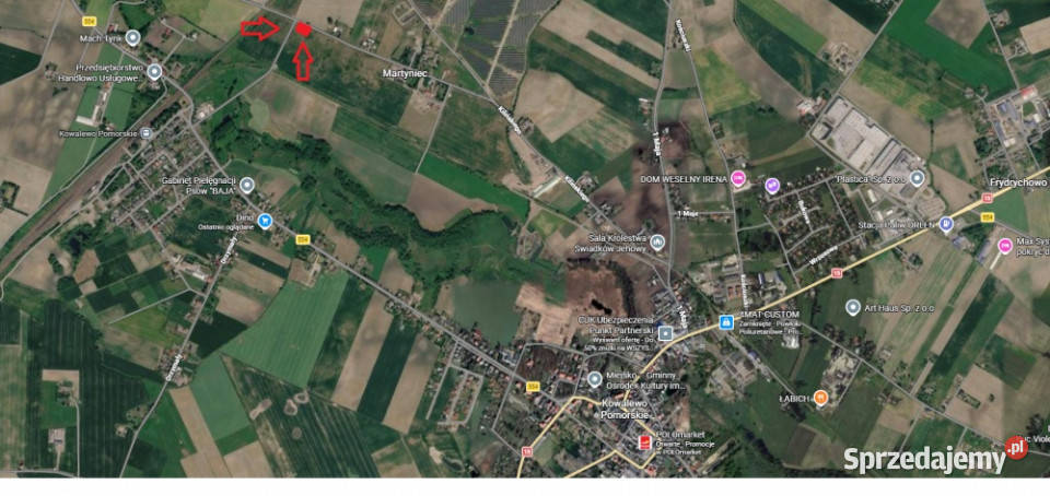 DZIAŁKA BUDOWLANA 1000 m z Warunkami Zabudowy gm Kowalewo Pomorskie