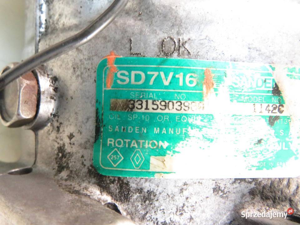 KOMPRESOR KLIMATYZACJI VOLVO S40 I 19 DI SD7V16 małopolskie
