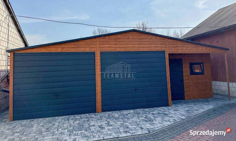 Garaż blaszany 95x6m wnęka 2x brama uchylna Kraśnik sprzedam